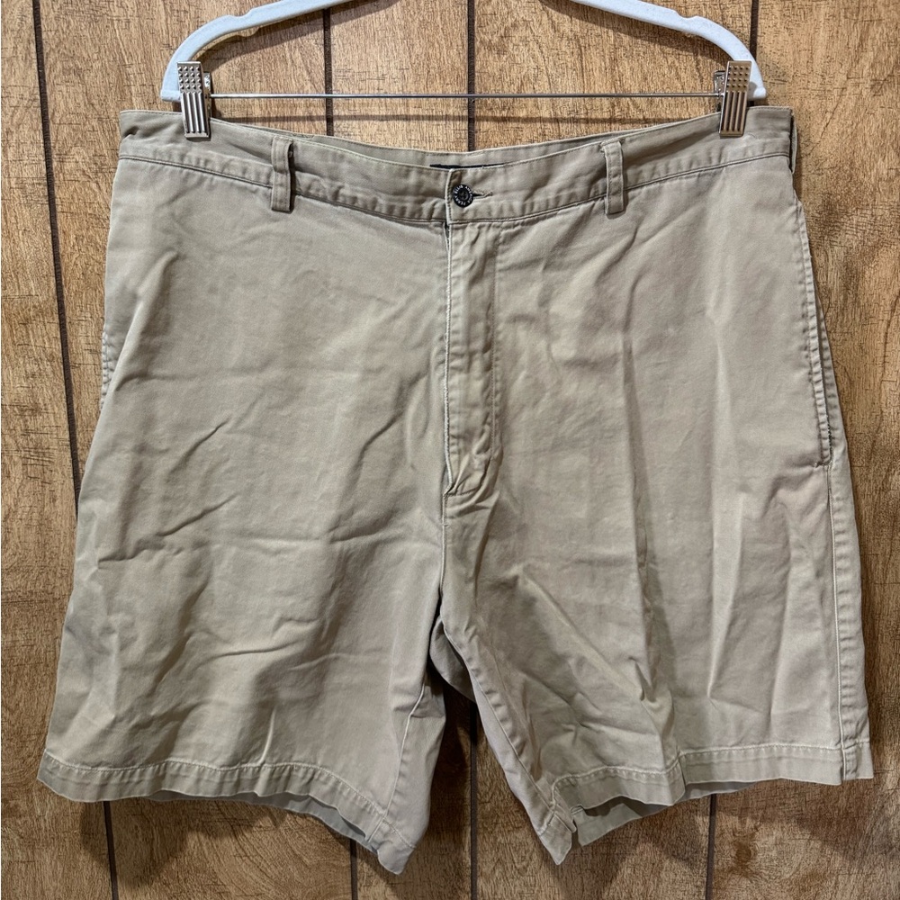 Perry Ellis America Beige and White Trousers